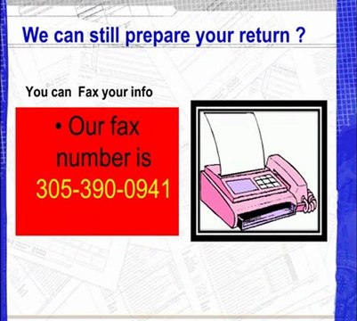 Need the fast refund with no Cash Corey tax can help you 305-823-9228