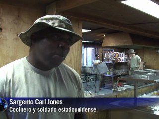 Menú para soldados en Afganistán