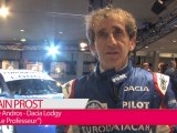 Alain Prost, et son Dacia Lodgy du Trophée Andros
