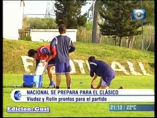 Nacional se prepara para el clasico