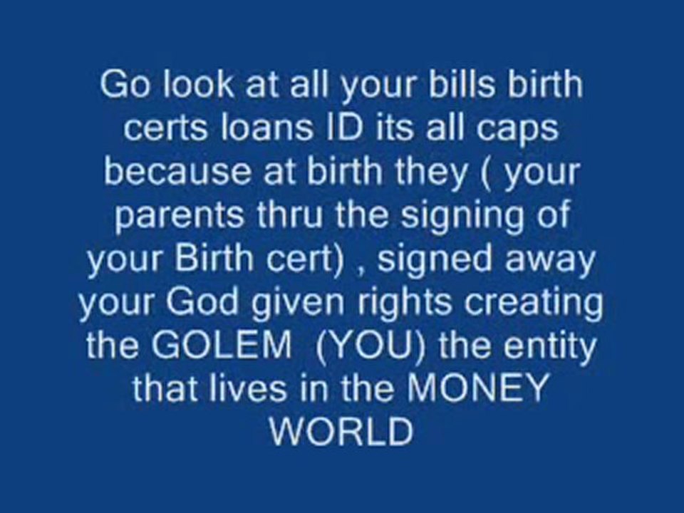 BANNED VIDEO - You think you're alive? Got news for you - you're not!!