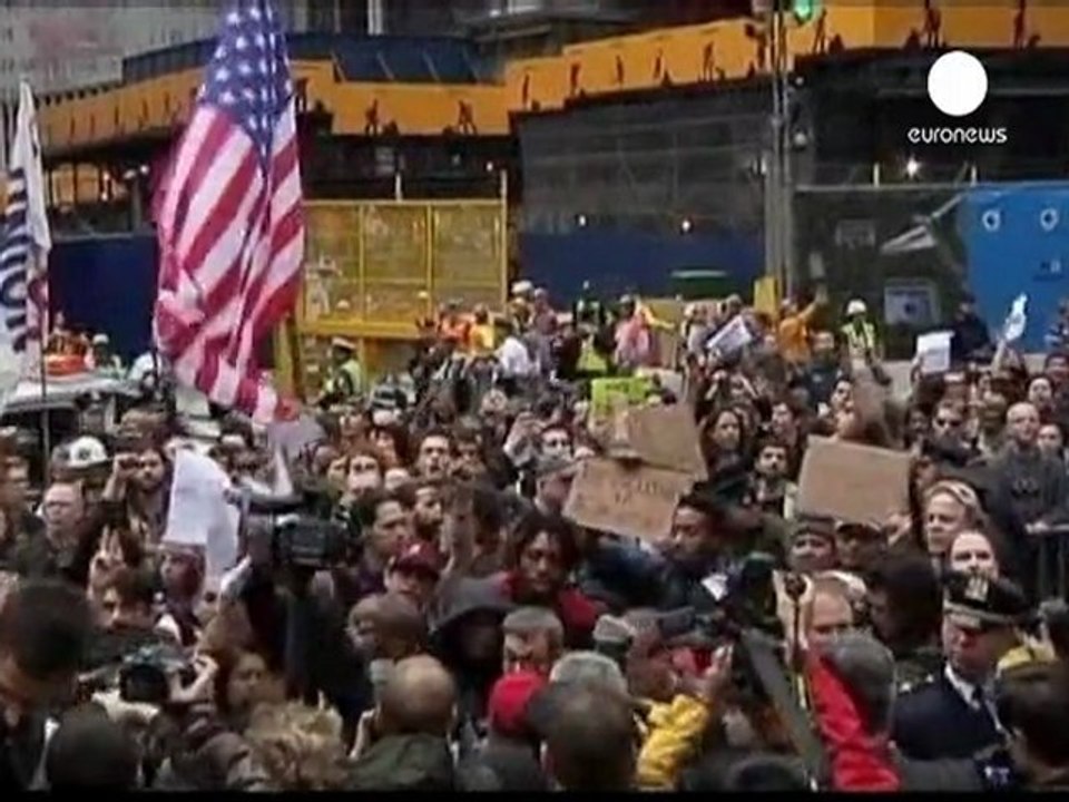 Les indignés de Wall street de retour à Zucotti Park
