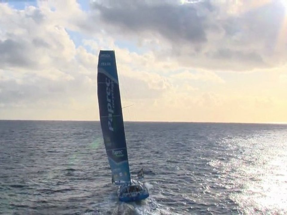 Virbac-Paprec et Hugo Boss en mer des Caraïbes