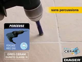 DIAGER - BLUE CERAM - Carottage Diamant pour tous les Gret Cémiques - FABRIQUE EN FRANCE - Dispo sur Outiland.fr