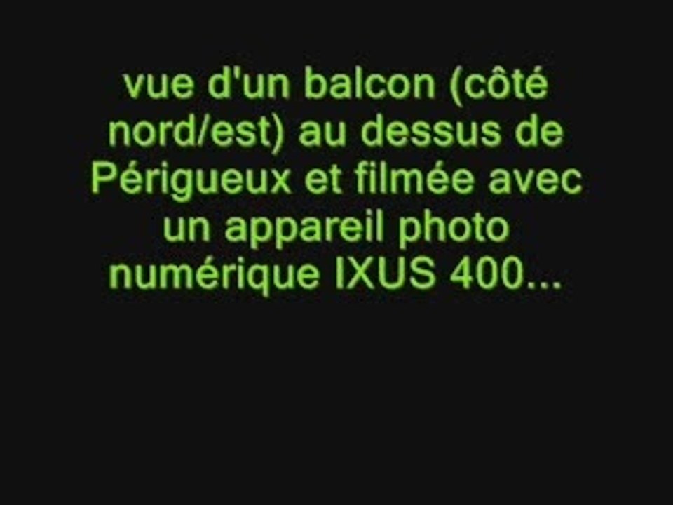 OVNI observé en Dordogne...