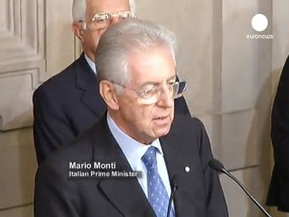 Monti resmen başbakan