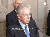 Mario Monti jura como nuevo jefe del Gobierno italiano
