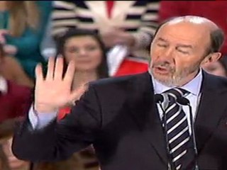 Rubalcaba: Cospedal ha dejado claro que Rajoy tiene un programa que no gusta