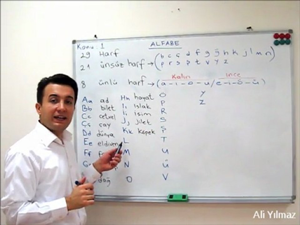 Turkish Lessons  Unit   1   Alphabet - Alfabe