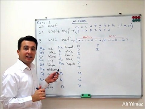 Turkish Lessons Unit 1 Alphabet - Alfabe