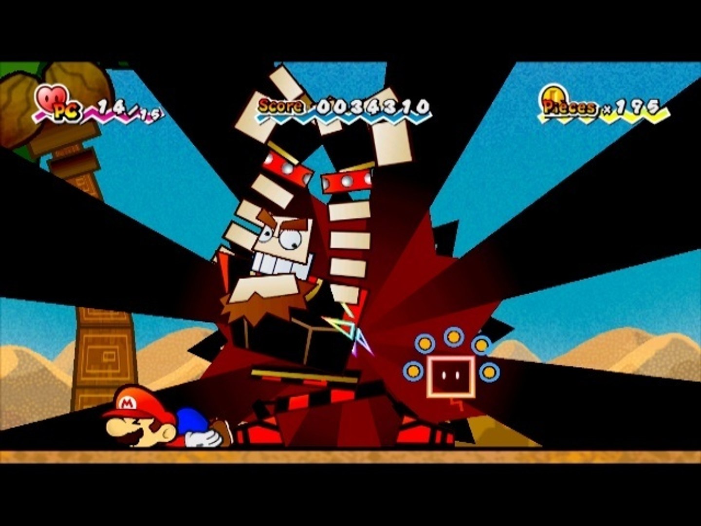 super paper mario bosses