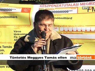 Tüntetés Meggyes Tamás ellen 2011-11-12