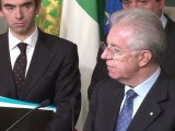 Mario Monti devient officiellement président du Conseil italien