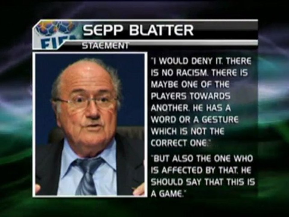 Blatter - Handschlag gegen Rassismus