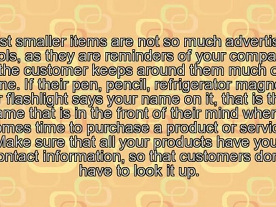 How To Use A Promotional Product