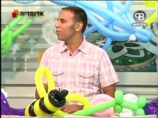 Interview at the local TV channel re Balloon modelling course