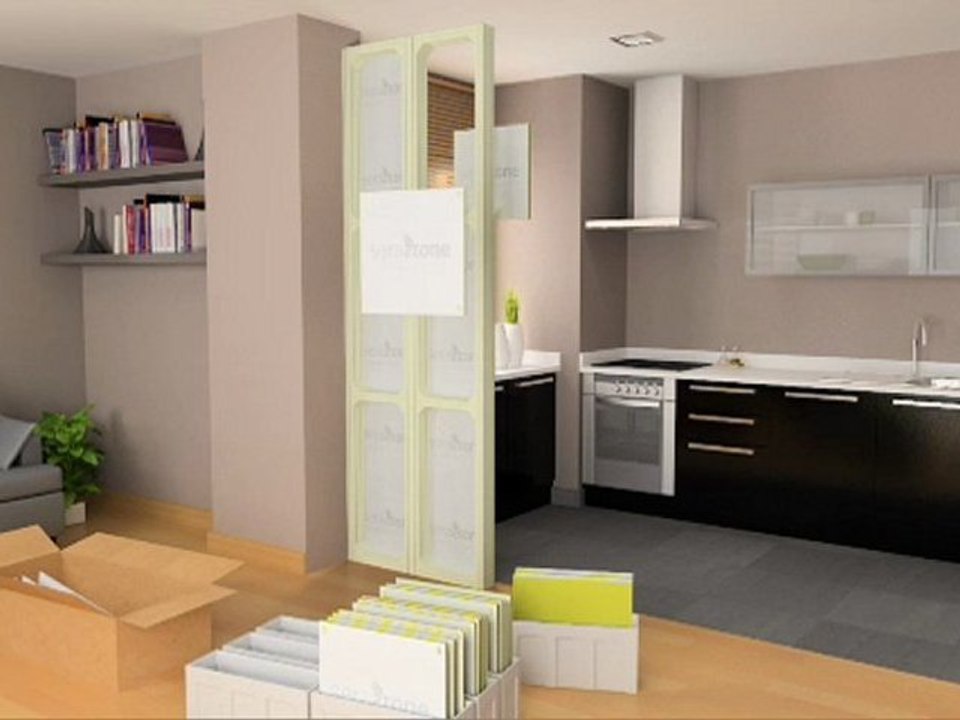 Montage cloison nomade Serastone