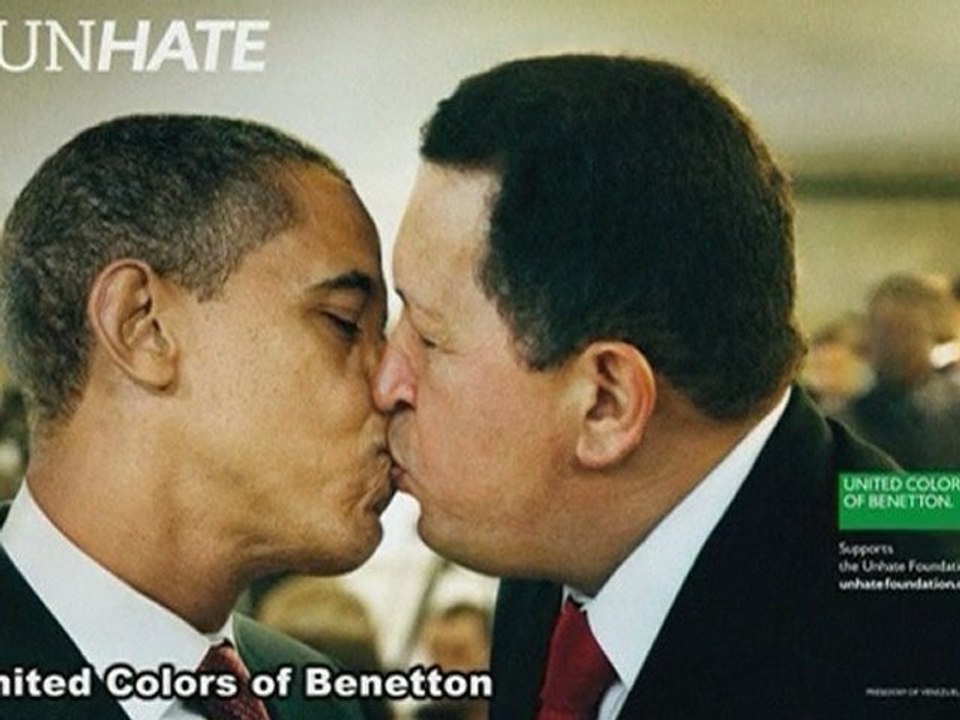 Benetton unveils ad campaign with world leaders kissing
