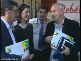 Rueda de prensa de Cayo Lara en Sevilla