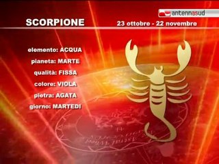 16.11.11 Segno per segno, l'oroscopo di Antenna Sud