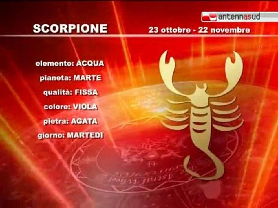 16.11.11 Segno per segno, l'oroscopo di Antenna Sud