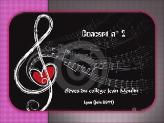 Concert des élèves du collège Jean Moulin