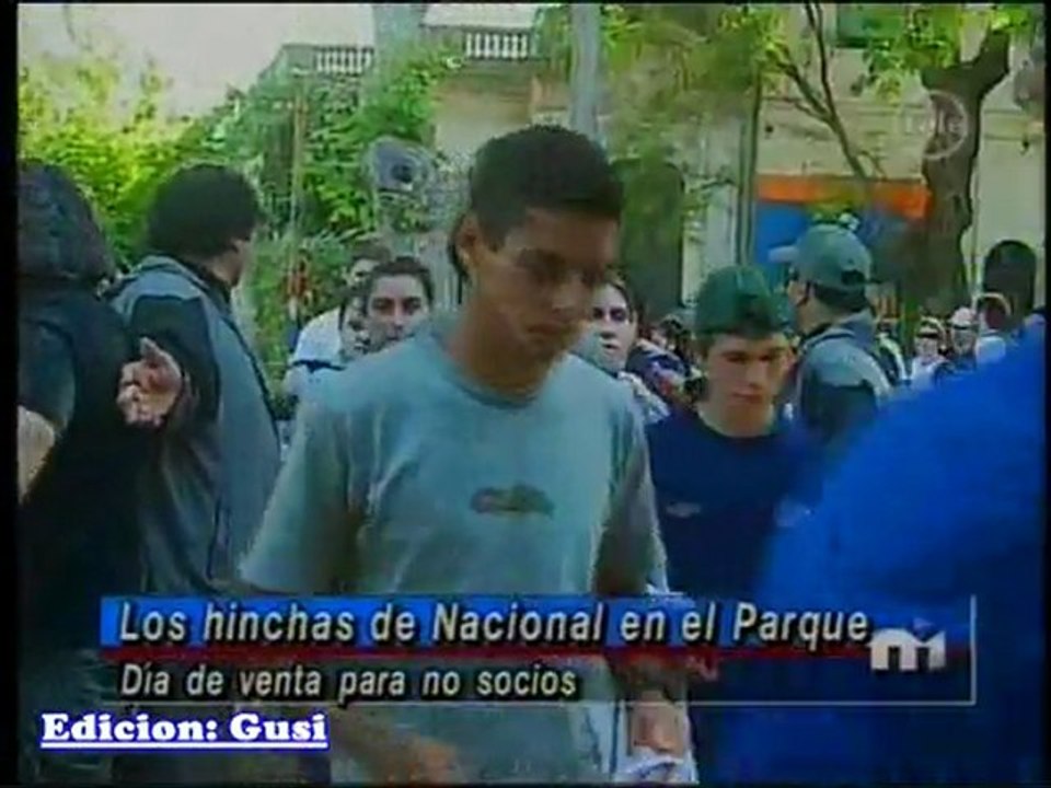 Los hinchas de Nacional en el Parque