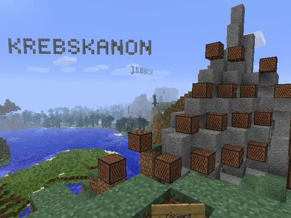 Minecraft - Krebskanon - Crab Canon - Johann Sebastian Bach - A musical Palindrome