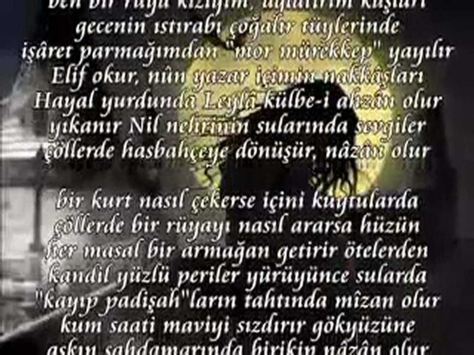 ŞAİRANE SEVİNÇ '' BEN BİR RÜYA KIZIYIM ''