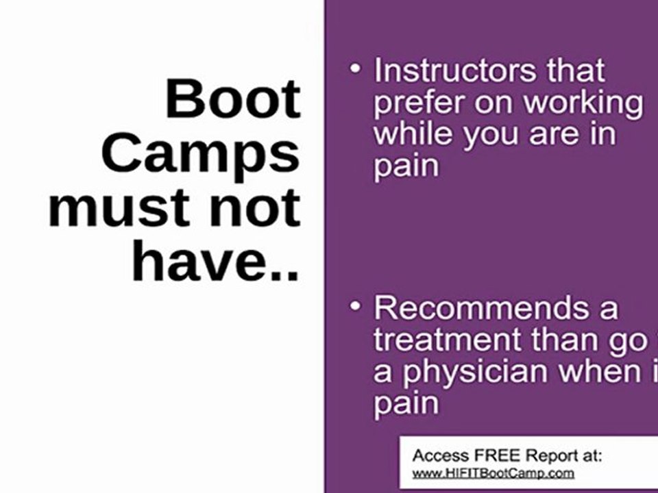What to avoid in choosing boot camps?