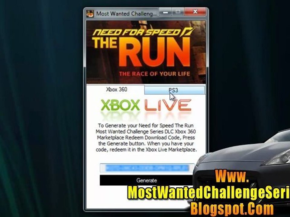 Download Need for Speed The Run Most Wanted Challenge Series DLC - Xb0x 360 / PS3