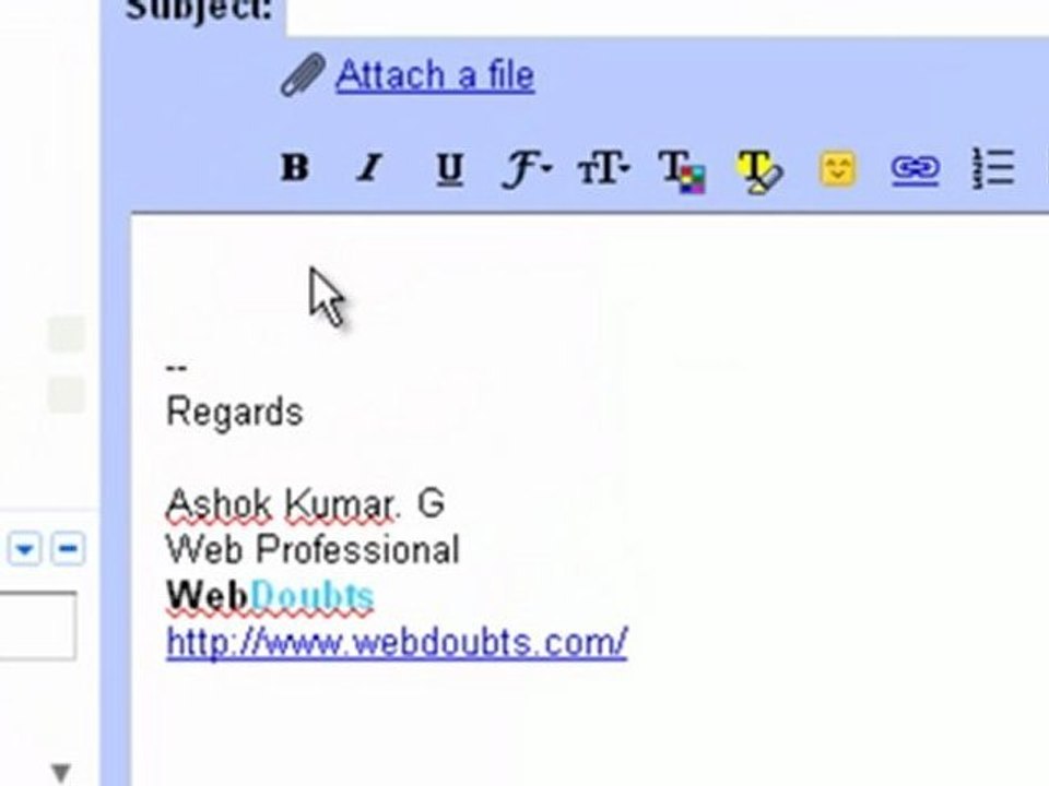 How to add Email Signature in Google Email Service GMail