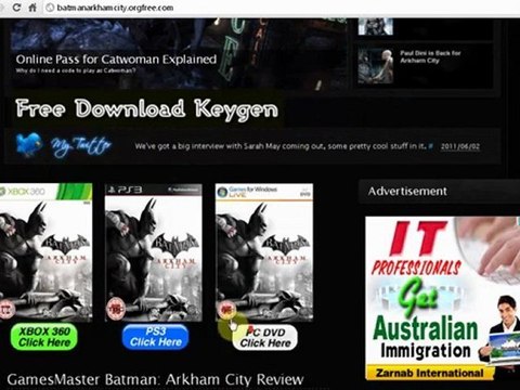 How to Install Batman Arkham City Game Free on Xbox 360 PS3 And PC