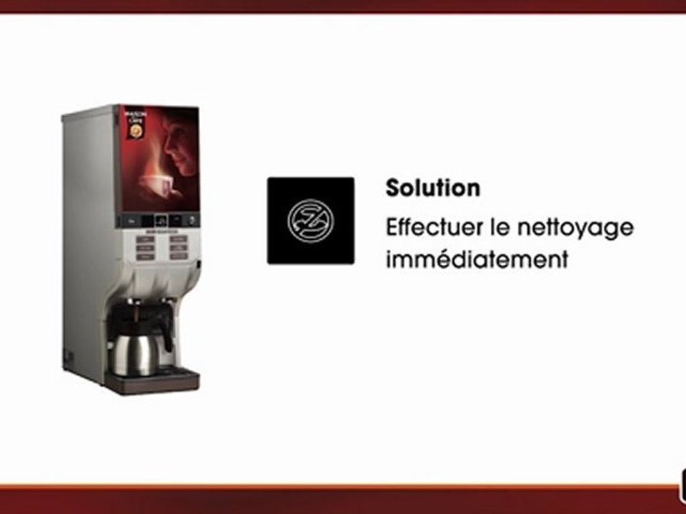 Maison du café coffee systems cafitesse - NG 100 Code erreur 2