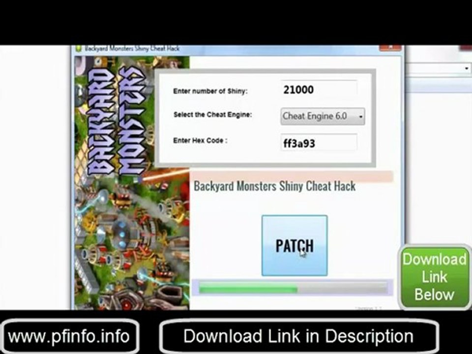Backyard Monsters Shiny Hack 2011 + Cheat Engine - 100% Working