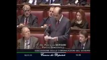 Bersani - Dichiarazione di voto finale sulla fiducia al governo Monti