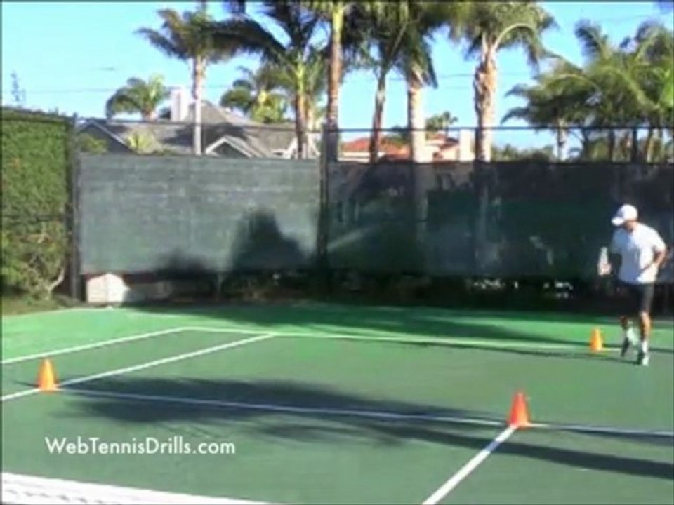 Tennis Drills - Cone drill