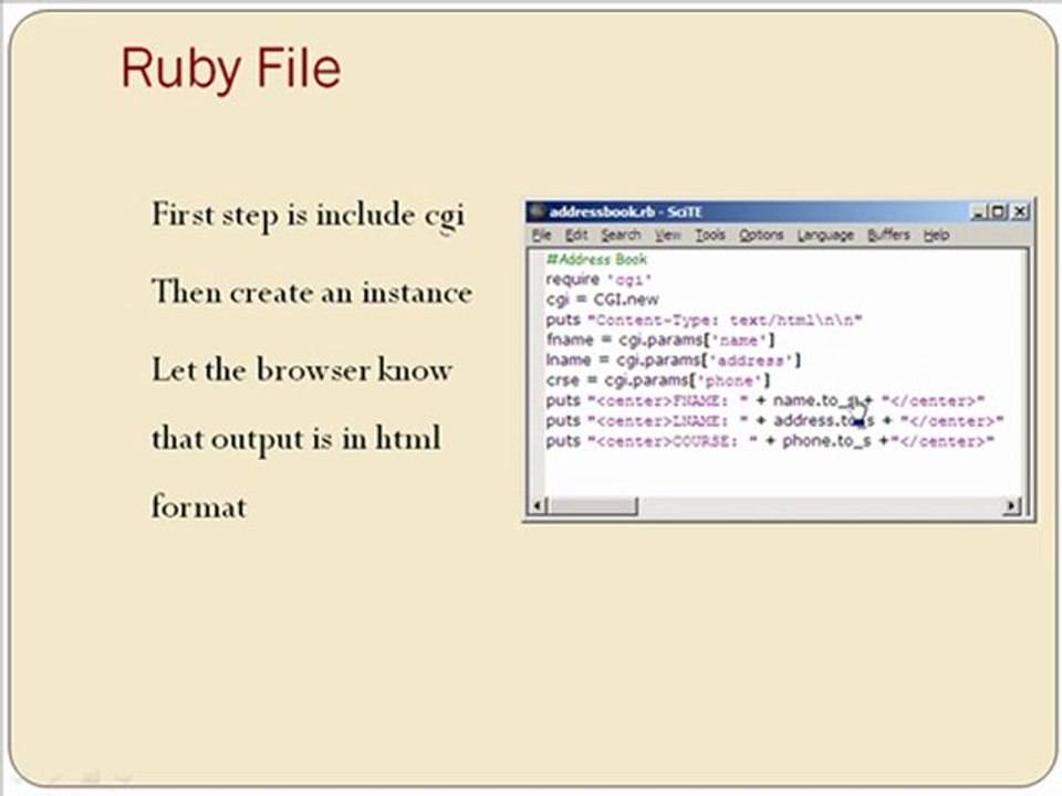 Learn Web Development Using Ruby in Introductuion to ...