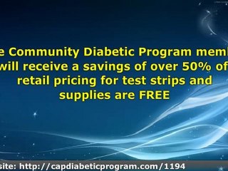 Community Assistance Program - A Breakthrough in the Cost of Diabetes Testing Supplies