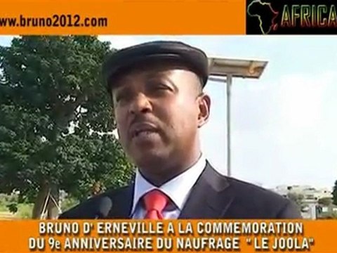 Bruno d'Erneville- 9 eme anniversaire du naufrage du bateau le Joola.