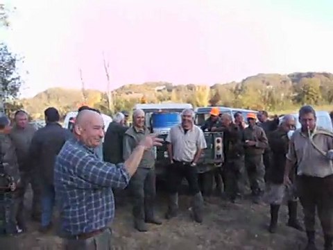 Récit de chasse au sanglier et Honneurs sonnés (Gers)