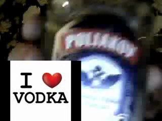 presantation  mini bouteille de vodka