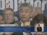 MUD aceptó precandidatura de Medina