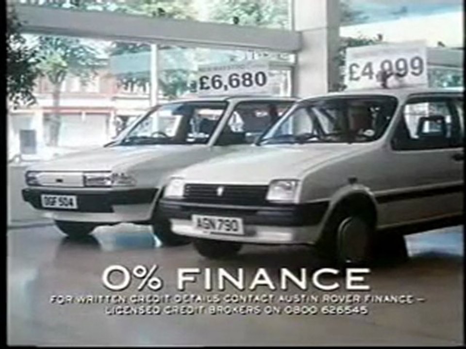 Publicité Austin Metro 1989 avec Billy Connolly