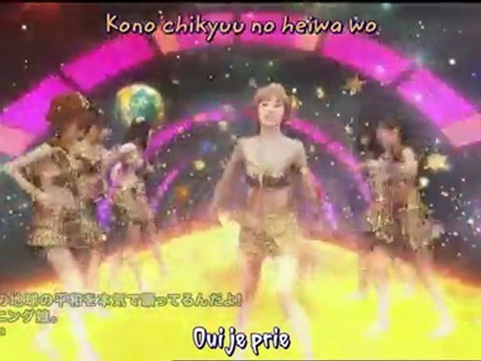 [HMP!] Morning Musume - Kono Chikyuu no Heiwa wo Honki de Negatterun da yo! (sub french )