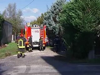 INCENDIO IN UN'ABITAZIONE