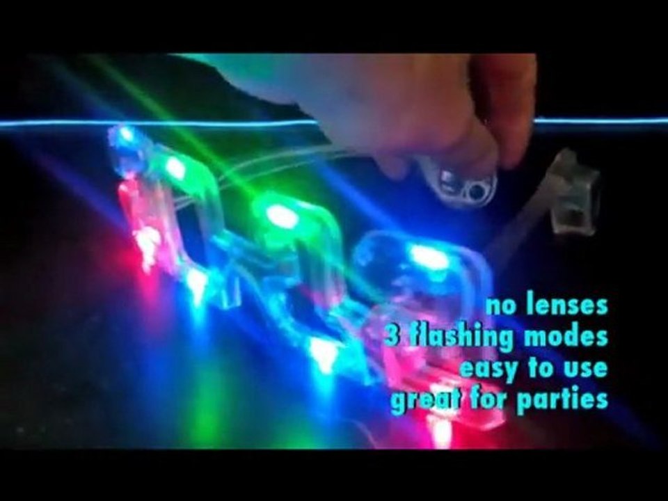 2012 Flashing LED LightUp Sunglasses at BLINKEEZ.com