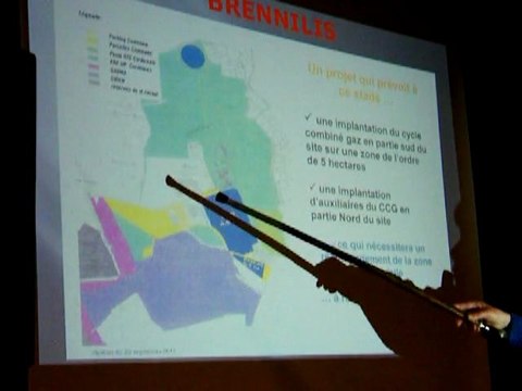 Présentation du plan du projet CCCG à Brennilis