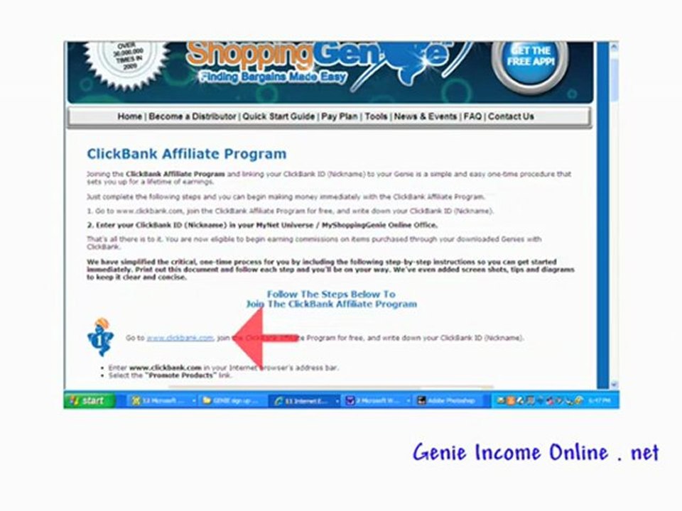 myshoppinggenie -  clickbank affilate earning
