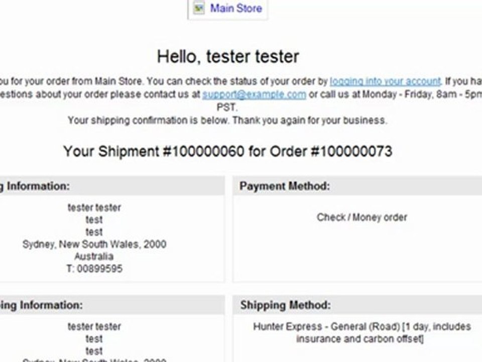 Magento shipping calculator